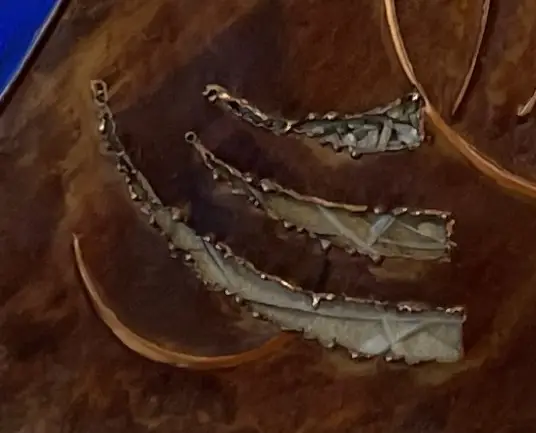 Particolare: Le tre terre.